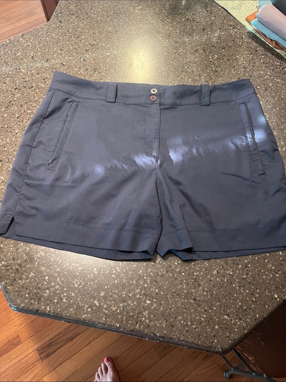 Navy Women's Casual Tailored Shorts
